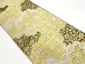 服部織物製　道長取に花唐草・蜀江華文模様織出し袋帯